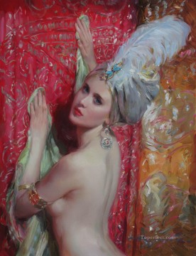 Beautiful Girl KR 026 Impressionist nude Oil Paintings